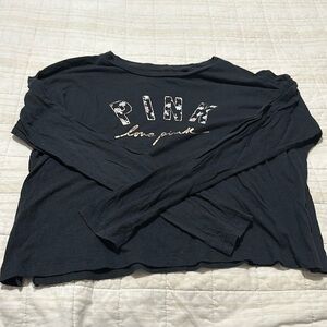 PINK Long Sleeve Logo Shirt